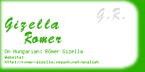 gizella romer business card